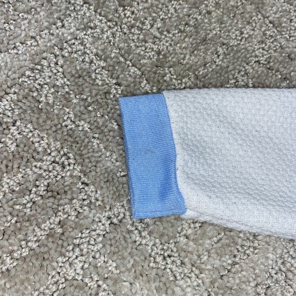 Vintage White With Blue Trim Winnie The Pooh Footed Sleeper One Piece Sz 0-3m - Picture 3 of 7